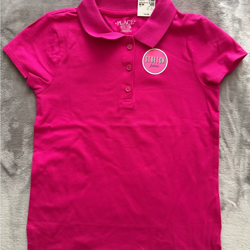 The Children's Place Bright Pink Polo Shirt